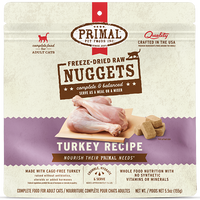 Primal - Cat - Freeze Dried Raw Nuggets Turkey Recipe