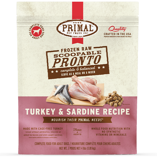 Primal - Dog - Turkey & Sardine Pronto