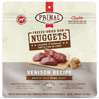 Primal - Dog - Freeze Dried Raw Nuggets Venison Recipe