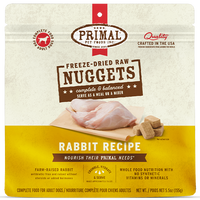 Primal - Dog - Freeze Dried Raw Nuggets Rabbit Recipe