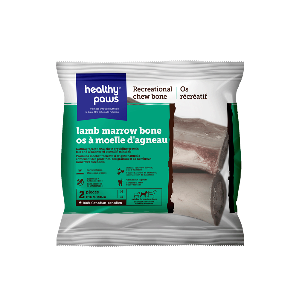 Healthy Paws - Dog - Frozen Raw Recreational Lamb Marrow Bones
