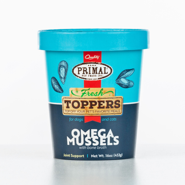 Primal - Cat & Dog - Fresh Toppers Omega Mussels