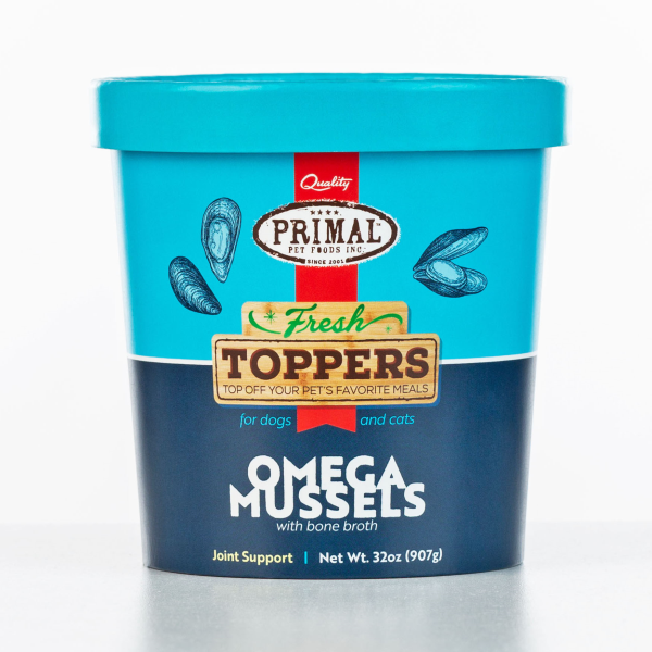 Primal - Cat & Dog - Fresh Toppers Omega Mussels
