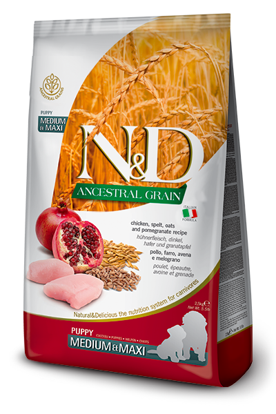 Farmina - Dog - N&D Ancestral Grain Puppy Large Breed Chicken & Pomegranate Recipe