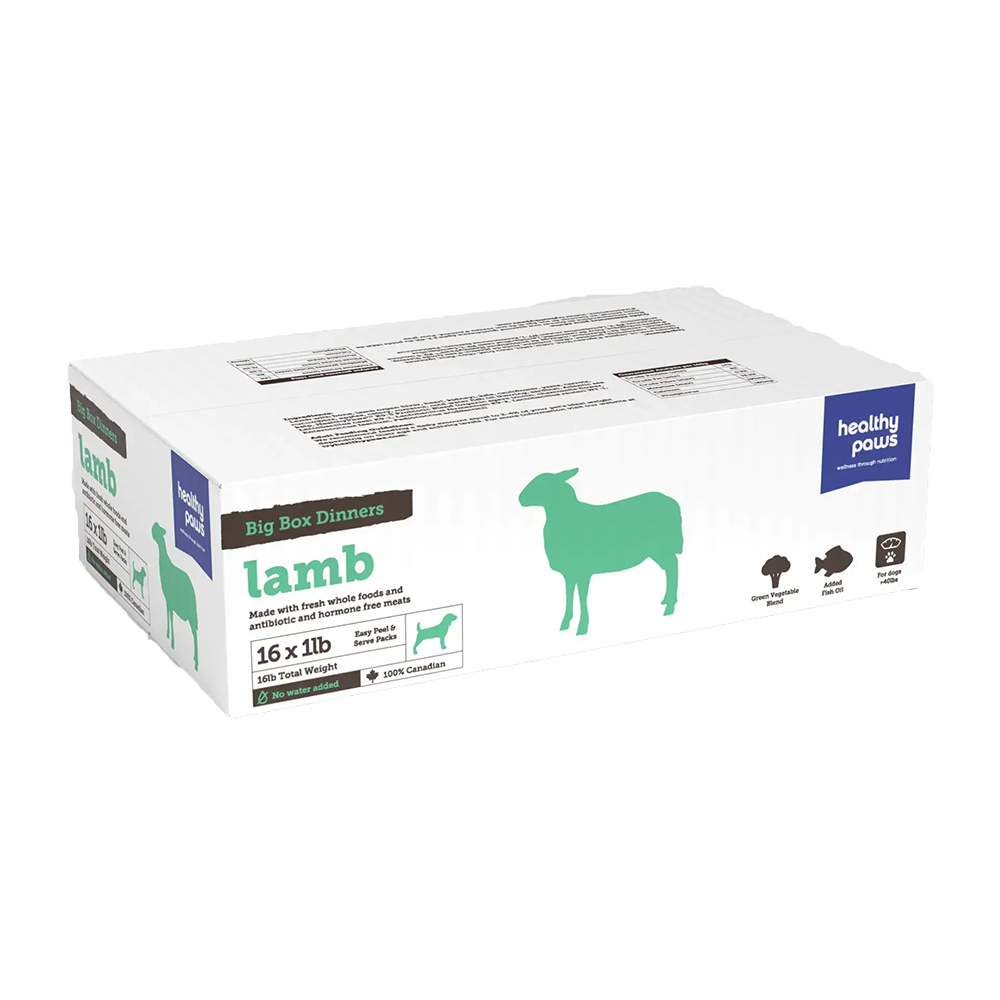 Healthy Paws - Dog - Frozen Raw Big Box Dinner Lamb