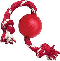 KONG - Dog - Squeaker Ball with Rope