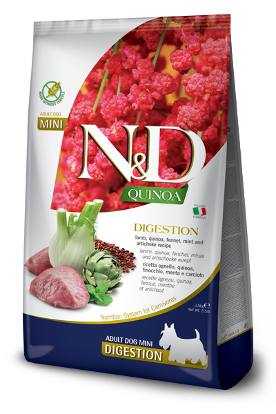 Farmina - Dog - N&D Quinoa Digestion Adult Small Breed Grain Free Lamb Recipe