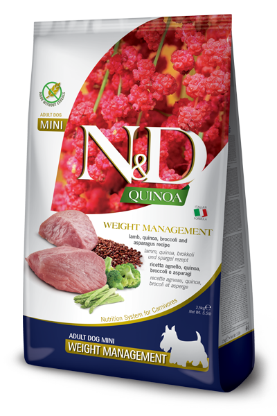 Farmina - Dog - N&D Quinoa Weight Management Adult Small Breed Lamb Recipe