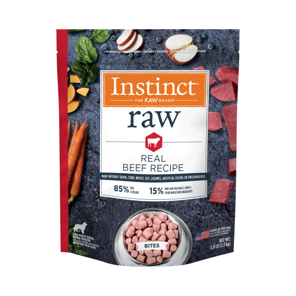 Instinct - Dog - Raw Natural Bites 85/15 Beef