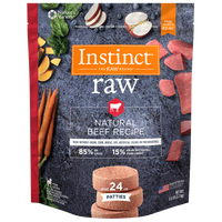 Instinct - Dog - Raw Natural Beef Patties 85/15