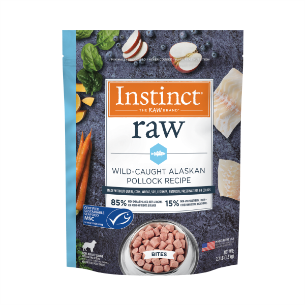 Instinct - Dog - Raw Adult Wild Caught Alaskan Pollock Bites