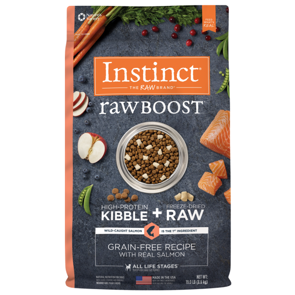 Instinct - Dog - Raw Boost Kiibble Grain Free Wild Salmon