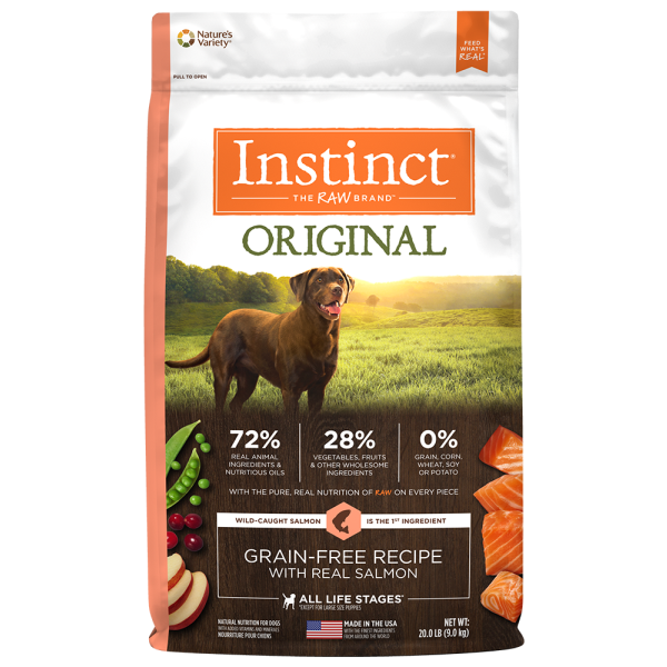 Instinct - Dog - Original Grain Free Kibble Wild Caught Salmon