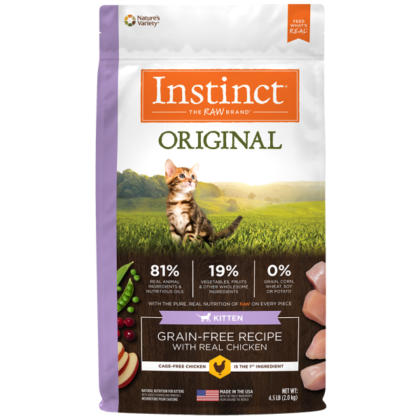 Instinct - Cat - Original Kitten Grain Free Kibble Chicken 