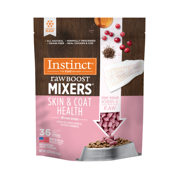 Instinct - Dog - Raw Boost Frozen Mixers Skin & Coat Health