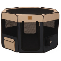 Precision - Dog - Soft Side Play Yard Navy/Tan