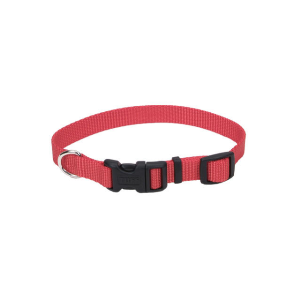 Tuff Buckle - Dog - Adjustable Nylon Collar Red