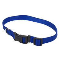 Tuff Buckle - Dog - Adjustable Nylon Collar Blue