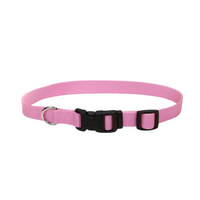 Tuff Buckle - Dog - Adjustable Nylon Collar Bright Pink