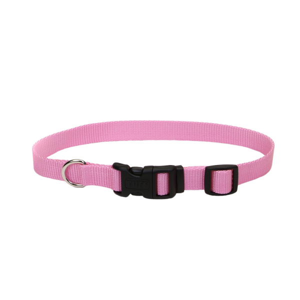 Tuff Buckle - Dog - Adjustable Nylon Collar Bright Pink