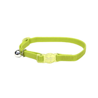 SafeCat - Cat - Adjustable Nylon Breakaway Collar Lime