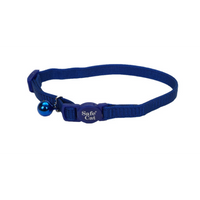 SafeCat - Cat - Adjustable Nylon Breakaway Collar Blue