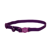 SafeCat - Cat - Adjustable Nylon Breakaway Collar Purple