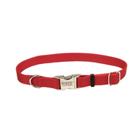 Titan - Dog - Buckle Adjustable Nylon Collar Red