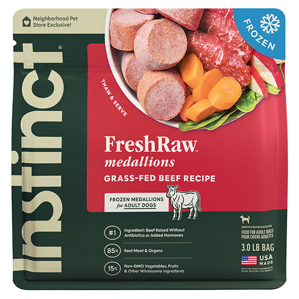 Instinct - Dog - FreshRaw Medallions Beef