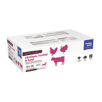 Healthy Paws - Dog - Frozen Raw Big Box Dinner Variety Pack - Beef, Chicken, Turkey
