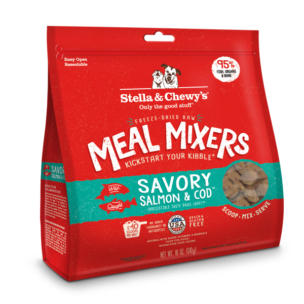 Stella & Chewy's - Dog - Freeze Dried Meal Mixers Savory Salmon & Cod