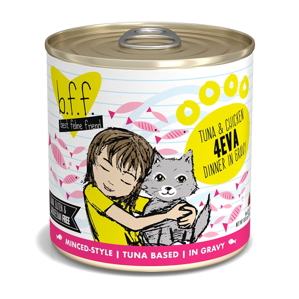Best Feline Friend - Cat - Originals Grain Free Minced Tuna & Chicken 4-Eva Dinner in Gravy