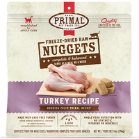 Primal - Cat - Freeze Dried Raw Nuggets Turkey Recipe