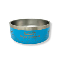 Rocky Mountain Dog - Dog - Bowl - Stainless Steel Blue