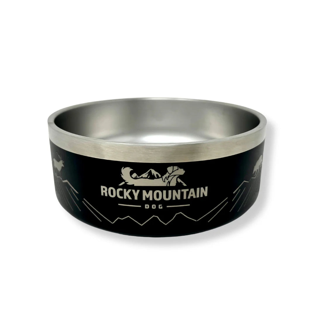 Rocky Mountain Dog - Dog - Bowl - Stainless Steel Black