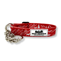 Rocky Mountain Dog - Dog - Collar Canadian Rockies Martingale Red