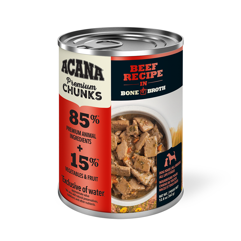 ACANA - Dog - Premium Chunks Beef Recipe in Bone Broth