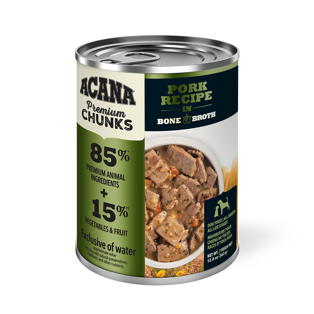 ACANA - Dog - Premium Chunks Pork Recipe in Bone Broth