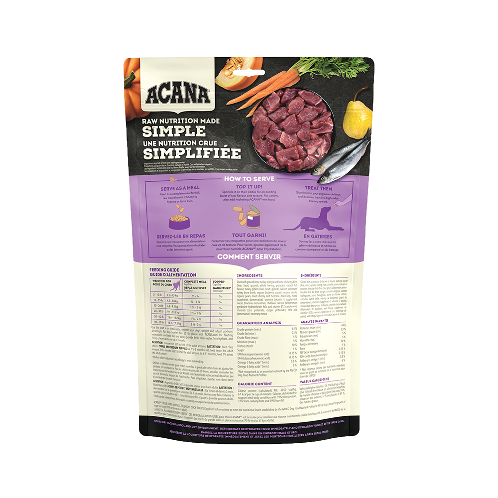 ACANA - Dog - Freeze Dried Morsels Duck Recipe