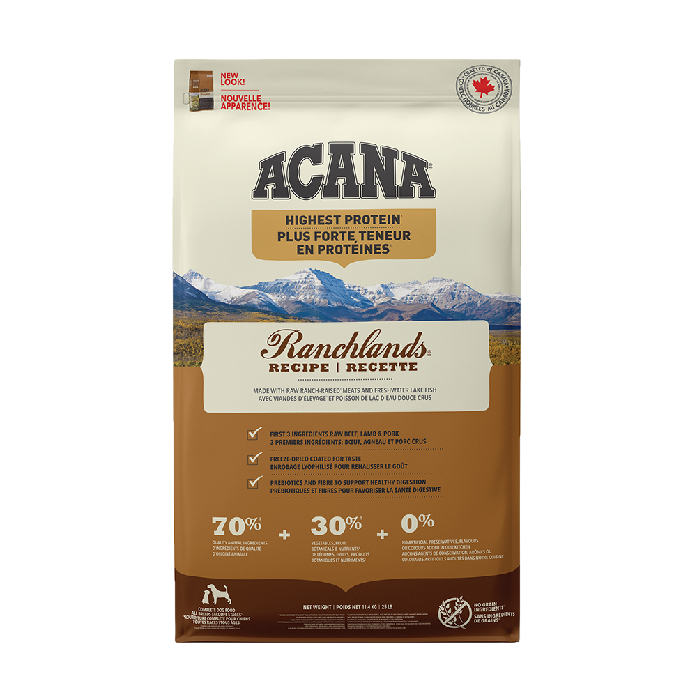 ACANA - Dog - Highest Protein Ranchlands
