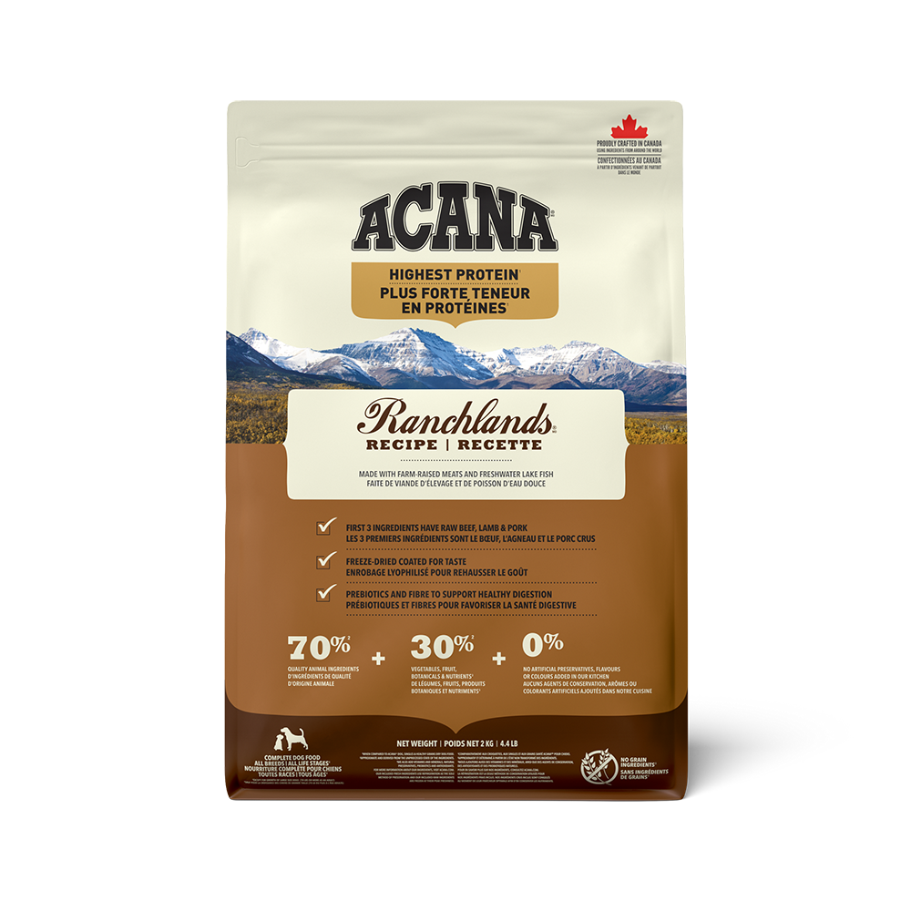 ACANA - Dog - Highest Protein Ranchlands