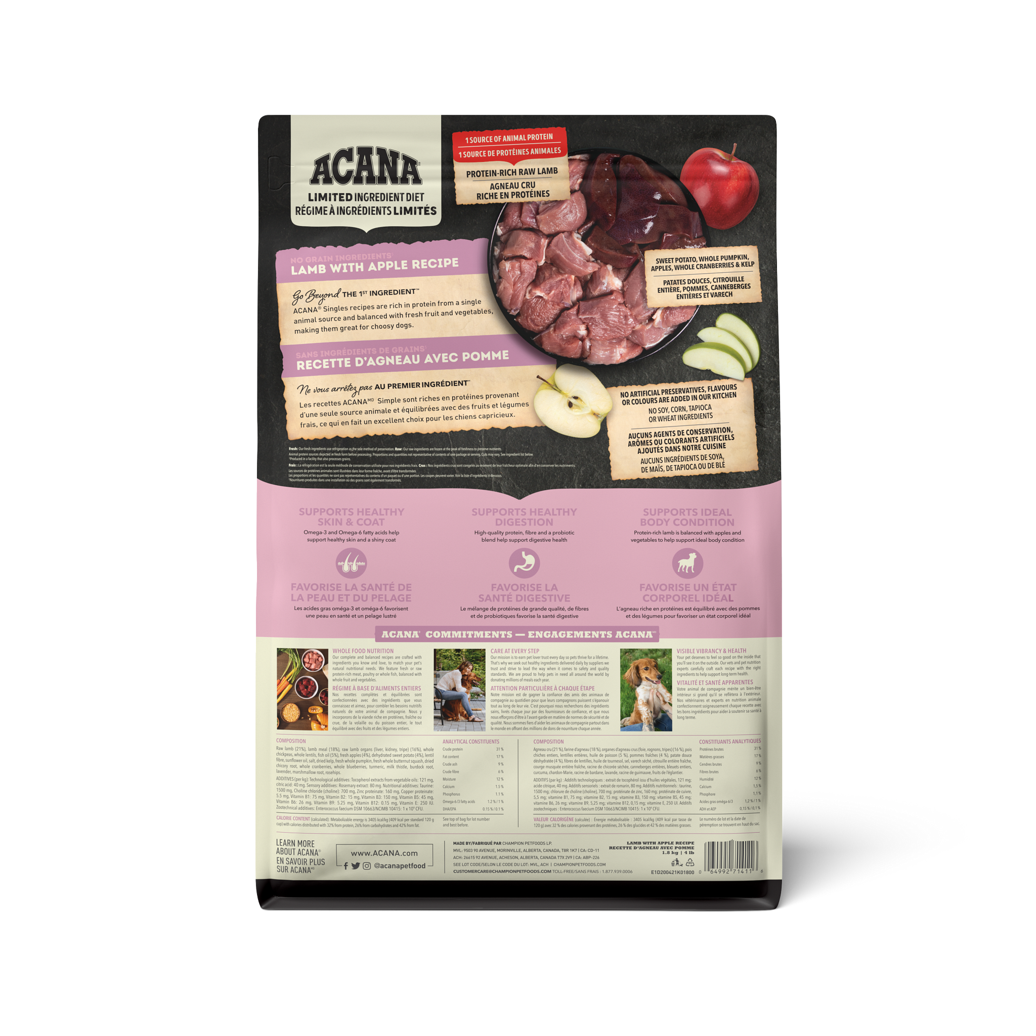ACANA - Dog - Singles Lamb & Apple Recipe