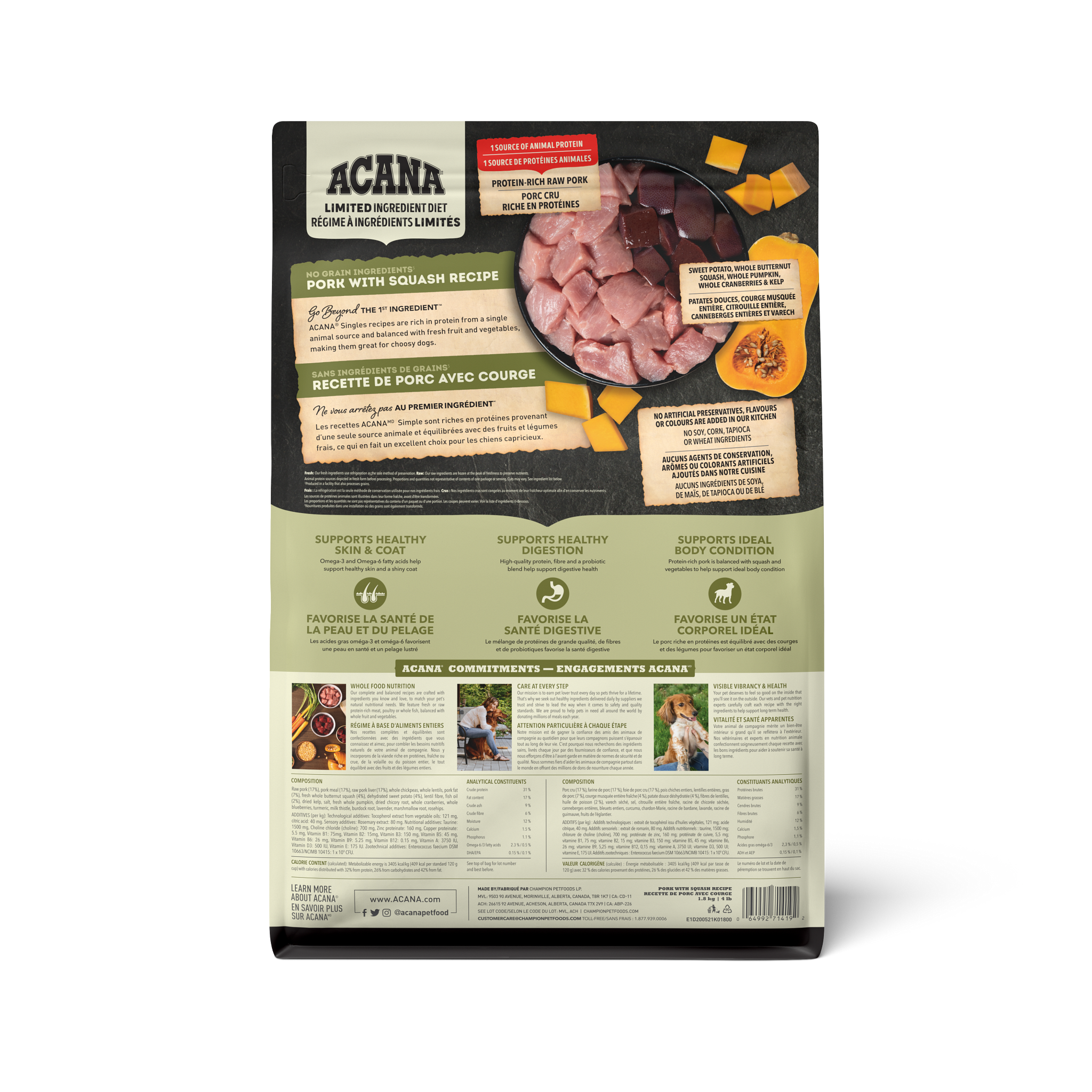 ACANA - Dog - Singles Pork & Squash Recipe