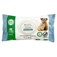 Pure & Natural Pet - Dog - Unscented XL Disposable Wipes