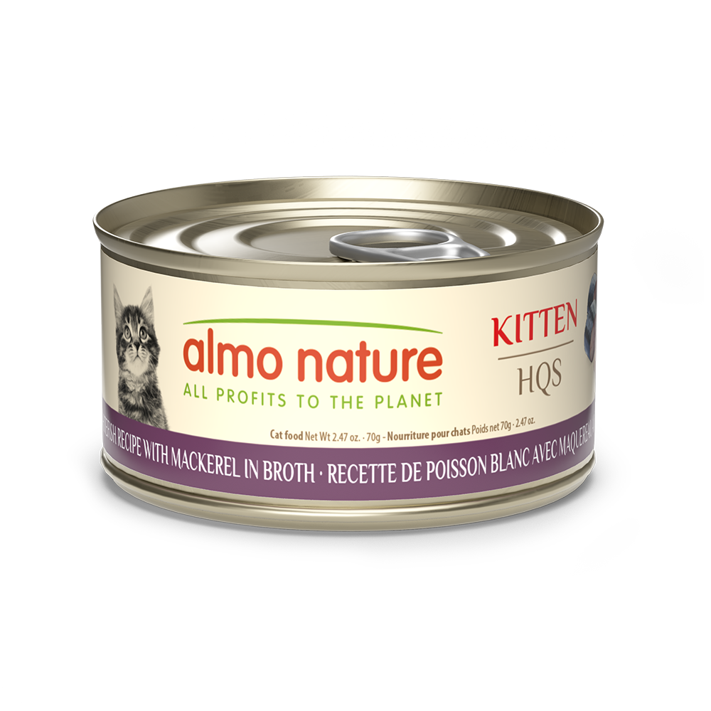 Almo Nature - Cat - HQS Natural Kitten Whitefish & Mackerel in Broth