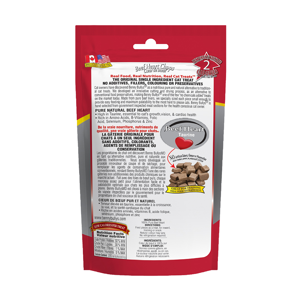 Benny Bully's - Cat - Freeze Dried Treats Beef Liver & Real Heart