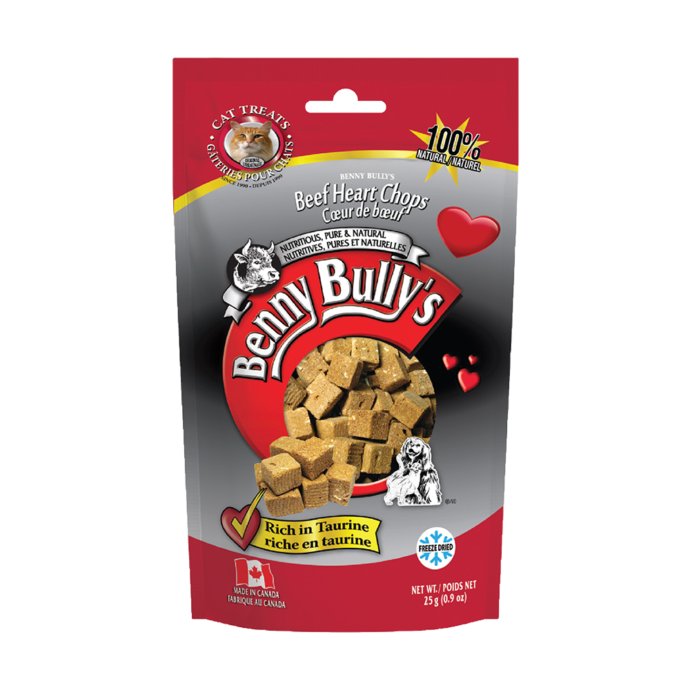 Benny Bully's - Cat - Freeze Dried Treats Beef Liver & Real Heart