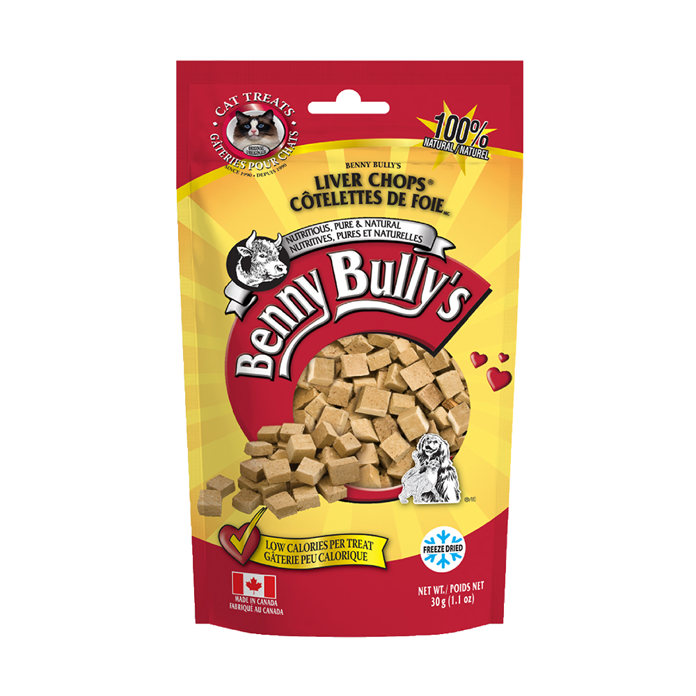 Benny Bully's - Cat - Freeze Dried Treats Liver Chops