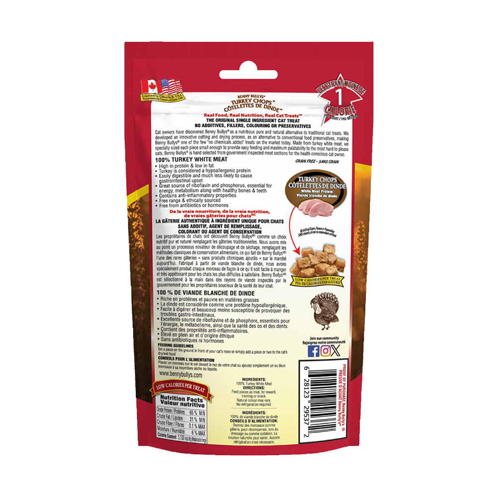 Benny Bully's - Cat - Freeze Dried Treats Turkey Chops