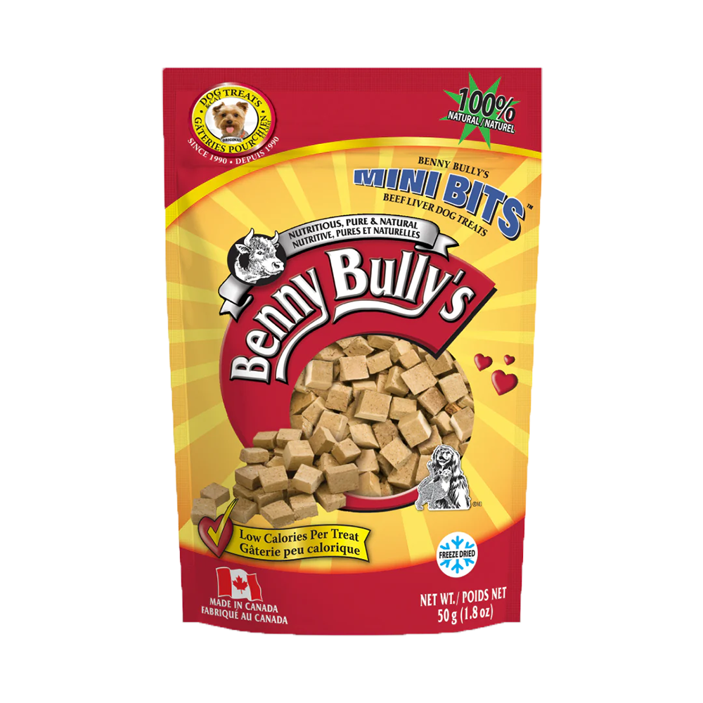 Benny Bully's - Dog - Freeze Dried Treats Beef Liver Mini Bits